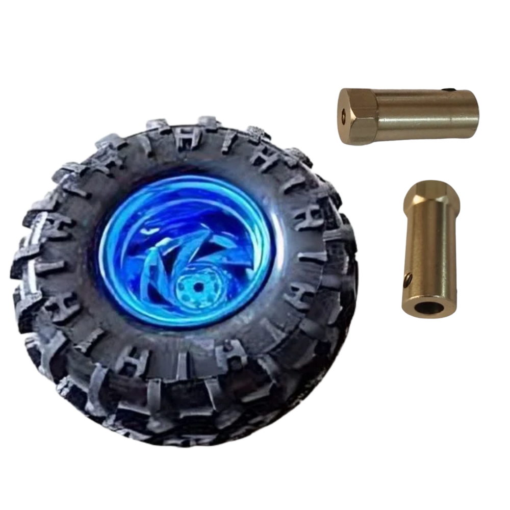 130MM BLUE WHEEL WITH COUPLER