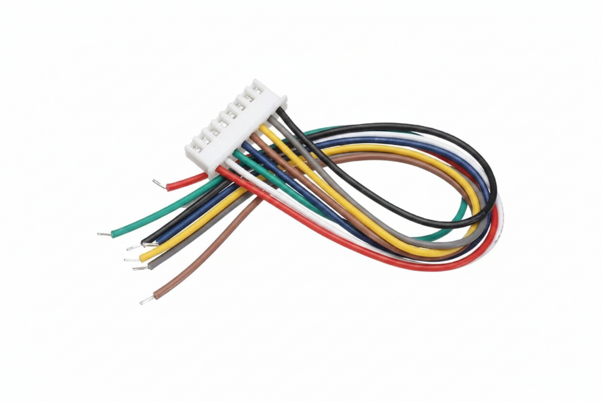 WHITE RMC (FEMALE) WITH WIRE 7P