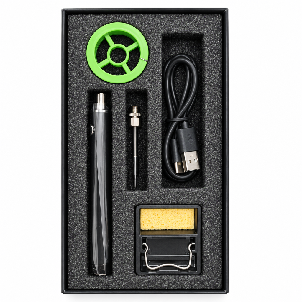 AI recreation of the boxed soldering kit