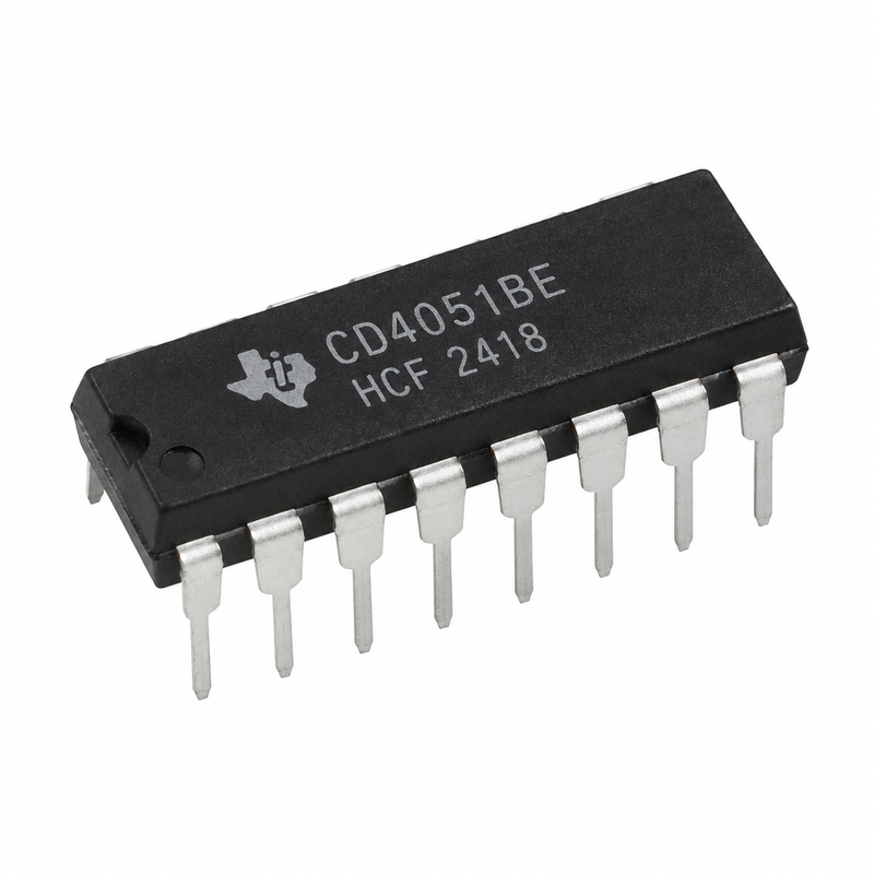 CD4051 8-Channel Analog Multiplexer/Demultiplexer CMOS IC (Min 5 Pcs)