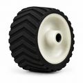 Robot wheel 54A with wide black tyre and upward-pointing arrow ridges